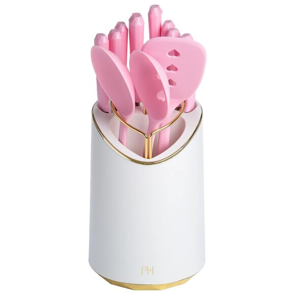 Paris Hilton 12 Piece Cutlery & Utensil Caddy Set - Picture 2 of 6